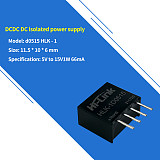 HLK-1D0515 11.5 * 10 * 6mm 5V to 15V66mA DCDC Industrial Power Module 1D0515 Small Size SPI Isolated Unregulated Module