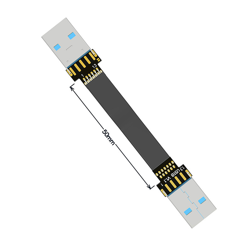 ADT-Link USB 3.0 Cable USB to USB Cable Type A Male to Male Extension Cable Super Speed HDD 90/270 degree Angle Up/Down Angled