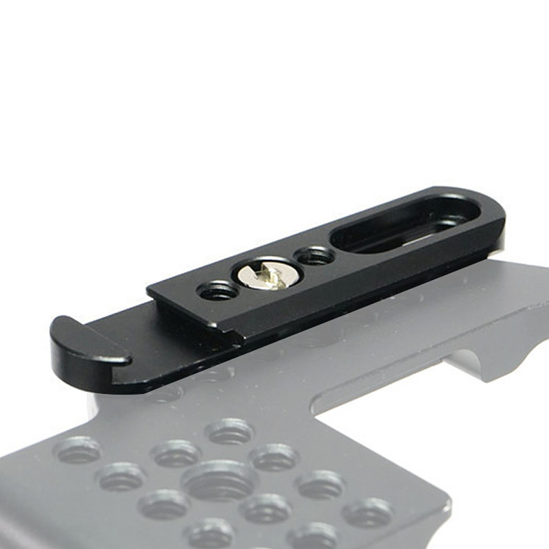 BGNing Camera Quick Release Safety Rail Cold Shoe Hotshoe Mount with 1/4'' Inch Screws for Nato Handle EVF DSLR Cage Accessories