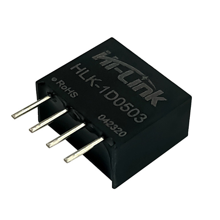 HLK-1D0503 5V to 3.3V 1W300mA DCDC Power Supply Module Small Size SPI Isolation Voltage Regulator IP65 Waterproof and Dustproof