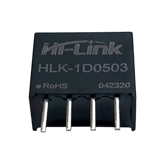 HLK-1D0503 5V to 3.3V 1W300mA DCDC Power Supply Module Small Size SPI Isolation Voltage Regulator IP65 Waterproof and Dustproof