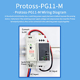 HF Protoss-PG11 RS485 to GPRS DTU 220V Wireless Serial Server with GSM / GPRS Rail Mounting Bracket and CMCC or CUCC SIM Card