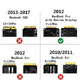 XT-XINTE mSATA SSD to SATA Converter 717 Pin Adapter Card for Macbook Pro Retina 2012 A1398 A1425 Converter Card