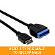 XT-XINTE USB 3.1 Adapter Cable Type-E Male to IDC20P Male USB 3.0 20Pin Extension Cable for Computer Motherboard 30cm