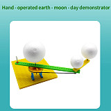 FEICHAO DIY Simulation Model STEAM Toys Sun Earth Moon Relational Model Science Learning Eductional Toys Teaching Demonstration Model