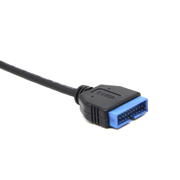 XT-XINTE USB 3.1 Adapter Cable Type-E Male to IDC20P Male USB 3.0 20Pin Extension Cable for Computer Motherboard 30cm