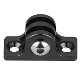 BGNING 5x Aluminum Universal Sports Action Camera 1  inch Base Mount Connector Low Angle Flat Bottom Adapter w/ M5x16 Screw and Wrench