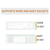 XT-XINTE PCIE to M2 Hard Disk Adapter Expansion Cards PCI-E X4 3.0 M.2 SSD for NVME SATA Protocol M key/B key 2230-22110 SSD