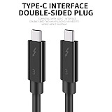 XT-XINTE Dual Type-c Cable USB C to USB Type C Cable for Mobile Phone Computer PD 100W Quick Charge 40Gbps Fast Data Cable