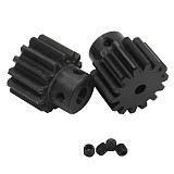 FEICHAO 2pcs Hole Diameter 6mm/8mm Steel Gear Modulus M2 14T Teeth Metal Connecting Pinion Mechanical Transmission Connector