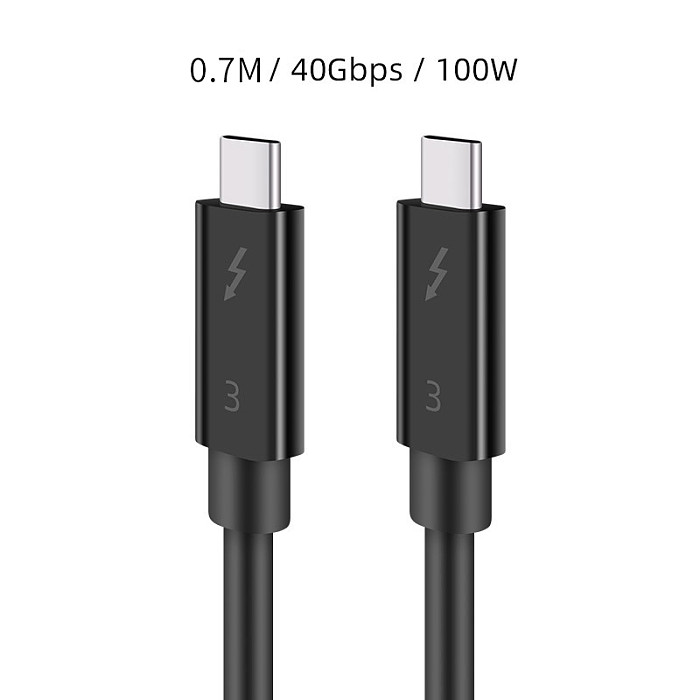 XT-XINTE Dual Type-c Cable USB C to USB Type C Cable for Mobile Phone Computer PD 100W Quick Charge 40Gbps Fast Data Cable