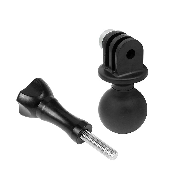 BGNING 1  inch Tripod Ball Head Mount with Screw Adapter Wrench For GoPro 13 8 7 6 5 4 Session Eken SJcam yi for OSMO Action Sports Camera