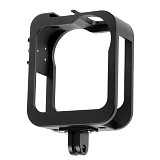 FEICHAO Aluminum CNC Protective Cover 360 VR Panoramic Camera Cage for Gopro Max Frame Removable Quick Release Case with Cold Shoe Mount