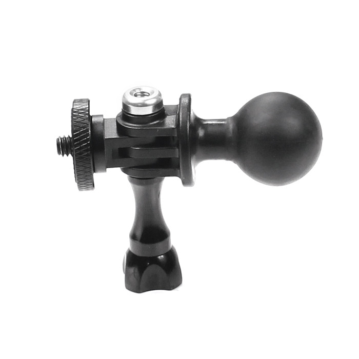 BGNING 1  inch Tripod Ball Head Mount with Screw Adapter Wrench For GoPro 13 8 7 6 5 4 Session Eken SJcam yi for OSMO Action Sports Camera