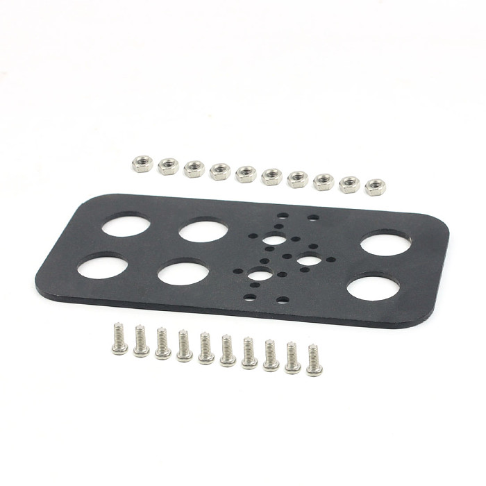 FEICHAO Double Axis Robot Servo Bracket Aluminum Steering Bearing Servo Multifunction U L For MG995/996/15kg 20kg Rc Toy Robot Part Accessory