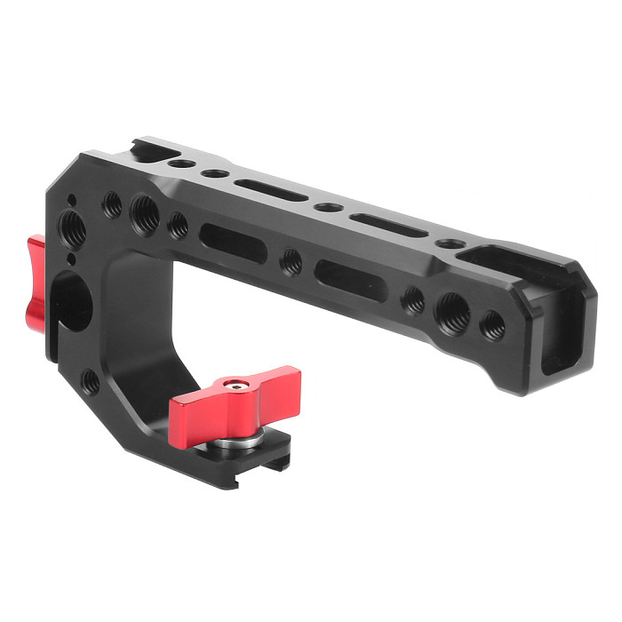 FEICHAO Universal Multi-function Aluminum alloy CNC Top Handle Grip With 15mm Rod Clamp Stabilizer Bracke For Dslr Camera Cage