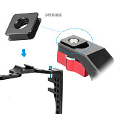 FEICHAO Universal Multi-function Aluminum alloy CNC Top Handle Grip With 15mm Rod Clamp Stabilizer Bracke For Dslr Camera Cage