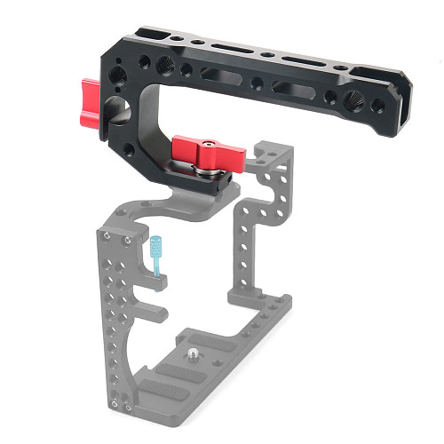 FEICHAO Universal Multi-function Aluminum alloy CNC Top Handle Grip With 15mm Rod Clamp Stabilizer Bracke For Dslr Camera Cage