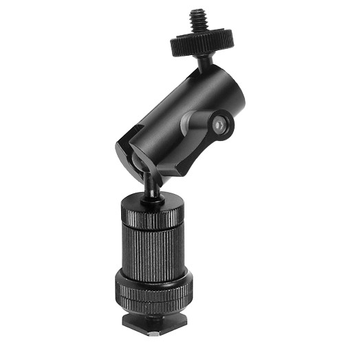FEICHAO Aluminum Magic Arm 1/4  inch Screw Dual Ball Head Mount Adapter for Gopro Hero Sports Slr Cameras Monitor