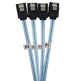 XT-XINTE SAS SATA Cable Mini-SAS SFF-8087 to 4 SATA Cable Mini SAS 4i SFF8087 36P To 4 SATA 7P Cable 12Gbps 50cm Hard Drive Data Cable