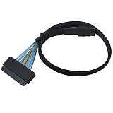 XT-XINTE Internal Mini SAS 4i SFF-8087 36 Pin to SAS 32 Pin SFF-8484 Cable for Controller to Backplane Data Cable Latch Cable