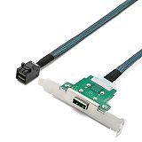 XT-XINTE MINI SAS Server Transmission Cable Sff-8088 Female To Sff-8643 Computer Hard Disk Server Base Station Data Cable 60cm