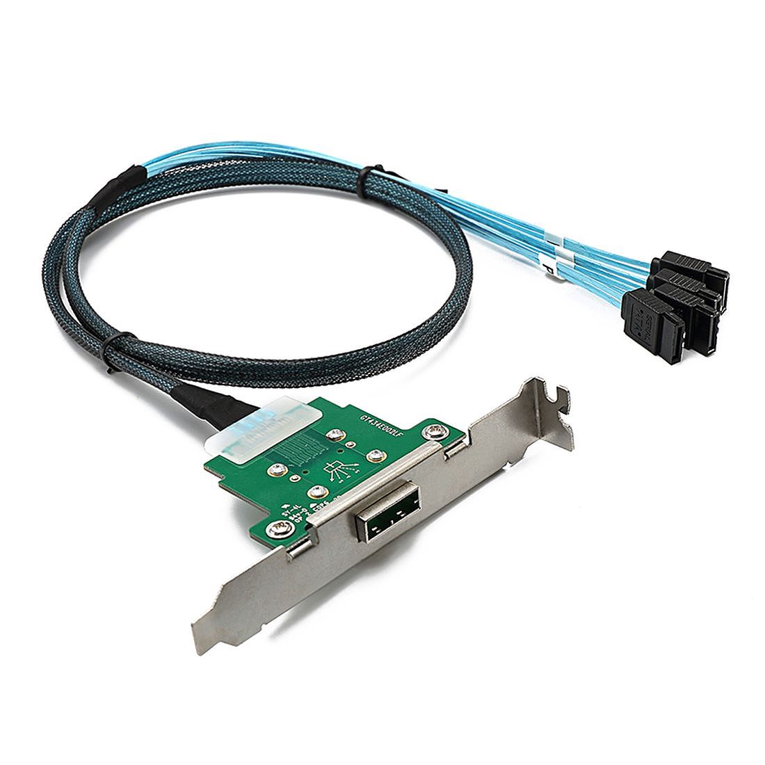 US 11.60 XTXINTE MINI SAS 26 Pin SFF8088 Female to 4*SATA Reverse