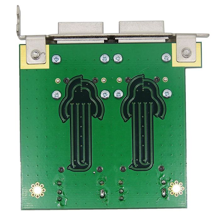 XT-XINTE Dual Mini SAS for Internal SFF-8087 SAS 36P to 2 Port External HD SAS26P SFF-8088 Front Panel PCI SAS Card Adapter