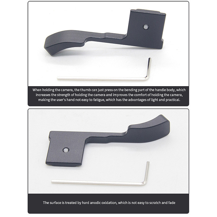 BGNING Hot Shoe Handle Micro Single Camera Finger Grip Thumb Handle Finger Handle for Fuji X-E3 X-E2S SLR Camera ​