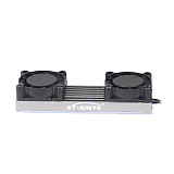 XT-XINTE M.2 NVME NGFF Heatsink SSD Cooler with 20mm Powerful Cooling Fan for Desktop PCIE M.2 2280 22110SSD with Thermal Pad