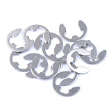 FEICHAO 1Pack 304 Stainless Steel E-Clip Retaining Circlip Assortment Kit M1.5-M10 E Clip Washer Circlip Retaining Ring