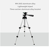 BGNING Three-section Rotatable Mobile Phone Live Broadcast Stand for Mobile Phone SLR Camera Photography Stabilized Tripod