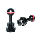 NiteScuba Waterproof Shell Hot Shoe Ball Head Base for GoPro Adapter for Diving Camera