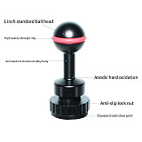 NiteScuba Waterproof Shell Hot Shoe Ball Head Base for GoPro Adapter for Diving Camera