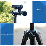 BGNING Aluminum Alloy 50cm Multi-function Tripod PTZ Live Support for Mobile Phone SLR Camera Photography Video Live Shooting Tripod