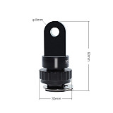 NiteScuba Waterproof Shell Hot Shoe Adapter Aluminum Alloy Adapter for Diving Camera Underwater Photography