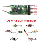 FEICHAO AR6100e RC Receiver 2.4GHz 6 Channel 6CH DSSS-2 RX for JR DX6i DX7 DX8 DX9 DSX6 DSX7 Transmitter for RC Drone Helicopter