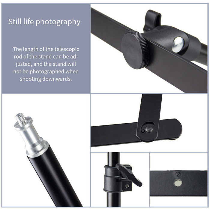 BGNING Mobile Phone Photography Overhead Stand Live Fill Light Microphone Photography Stand Photography Accesories