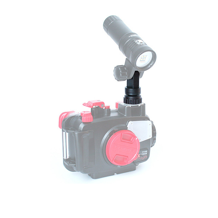 NiteScuba Waterproof Shell Hot Shoe Adapter Aluminum Alloy Adapter for Diving Camera Underwater Photography
