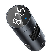 Baseus Wireless Bluetooth 5.0 FM Transmitter 3.1A USB Car Charger MP3 Player