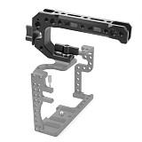 FEICHAO BSB-2 Aluminum Alloy CNC Camera SLR Rabbit Cage Kit Universal Multi-function Handle Cold Shoe Extension Accessories 15mm Rail Hole with  3/8*10mm Screw