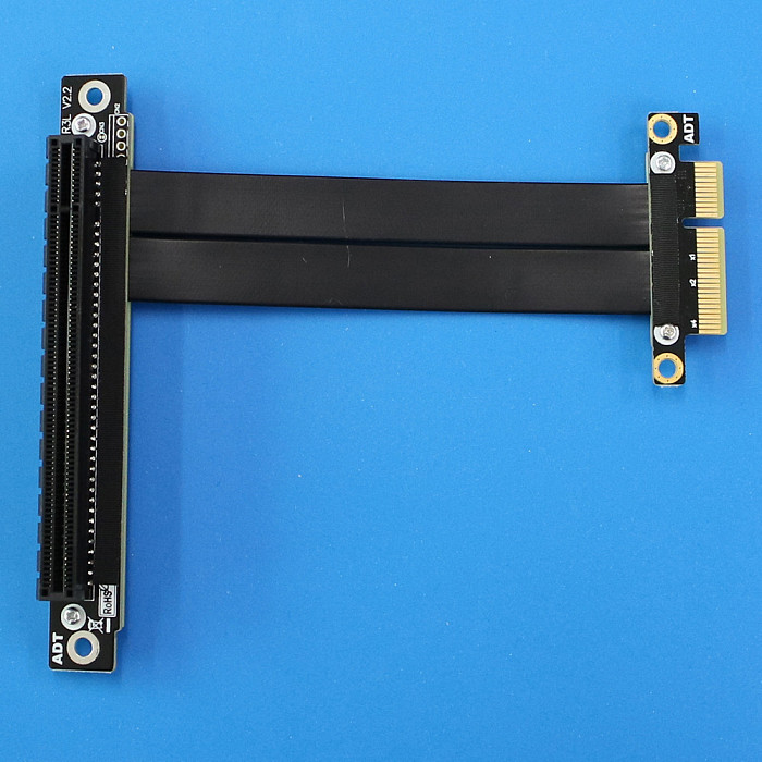 ADT-Link R23SL PCI-E x4 Adapter Board Cable PCIe 3.0x4 Extension Cable Adapter x16 16x 4x PCIe3.0 High Speed