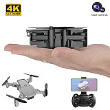 FEICHAO H6 RC Drone 4K Dual Camera Hight Hold Mode Foldable Arm RC Quadcopter 2.4G Drone RTF Drone WIFI FPV With Wide Angle