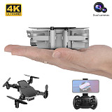 FEICHAO H6 RC Drone 4K Dual Camera Hight Hold Mode Foldable Arm RC Quadcopter 2.4G Drone RTF Drone WIFI FPV With Wide Angle