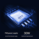 DIEWU POE PCI-E Network Card POE 10/100/1000M Gigabit Ethernet Converter Network LAN Adapter for POE Camera Visual Capture Card