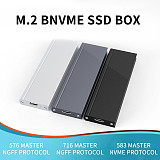 XT-XINTE USB 3.0 SSD Case M.2 NVME SSD to Type C Hard Disk Enclosure M2 2230-2280 External Hard Drive Enclosure for NVME SSD JSM583 Chip