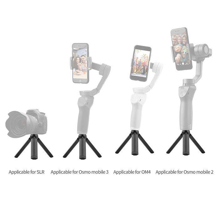 BGNing Mini Tripod Stand for Zhiyun Smooth Q 4 for DJI OSMO Mobile 2 3 4 for feiyu Gimbal Holder 1/4  Inch SLR Camera Support
