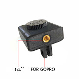 BGNING 1/4 Single Port Version 1/4 And GOPRO Dual Port Version Reserved Charging Port Version 3D Printed Parts for Insta360 Nano/Nano s Camera Adapter Base