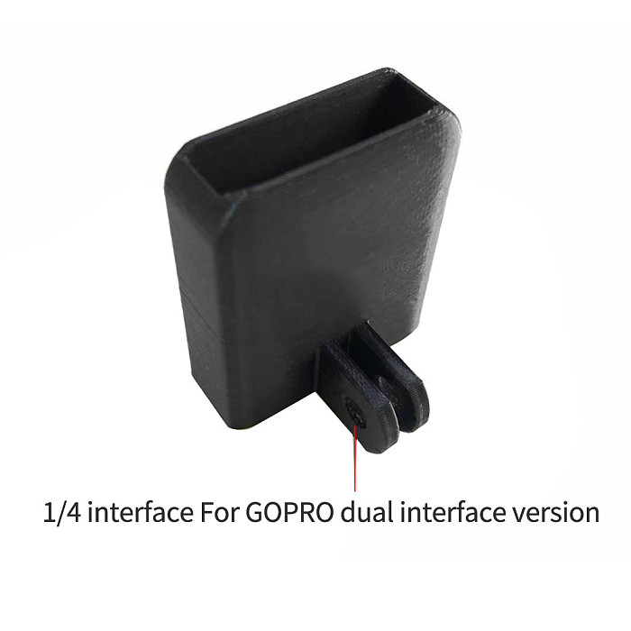 BGNING 1/4 Single Port Version 1/4 And GOPRO Dual Port Version Reserved Charging Port Version 3D Printed Parts for Insta360 Nano/Nano s Camera Adapter Base