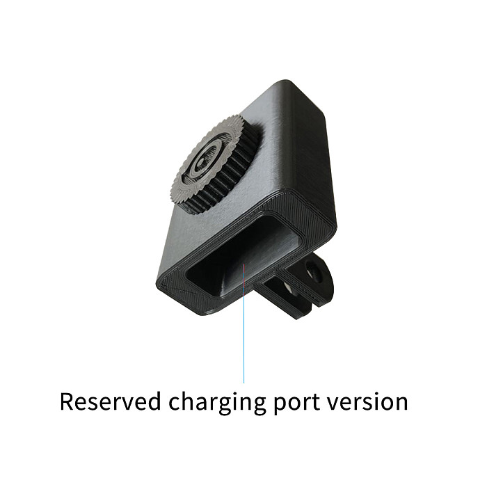 BGNING 1/4 Single Port Version 1/4 And GOPRO Dual Port Version Reserved Charging Port Version 3D Printed Parts for Insta360 Nano/Nano s Camera Adapter Base